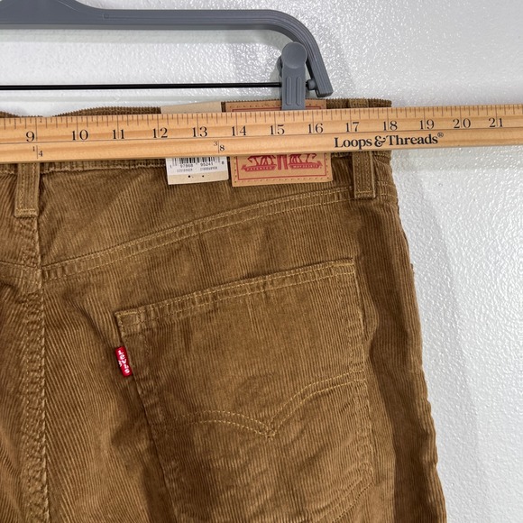 Levi's‎ '94 Baggy Corduroy Pants Mens 32x31 Brown Tan Relaxed Fit Wale Cotton - Picture 7 of 9